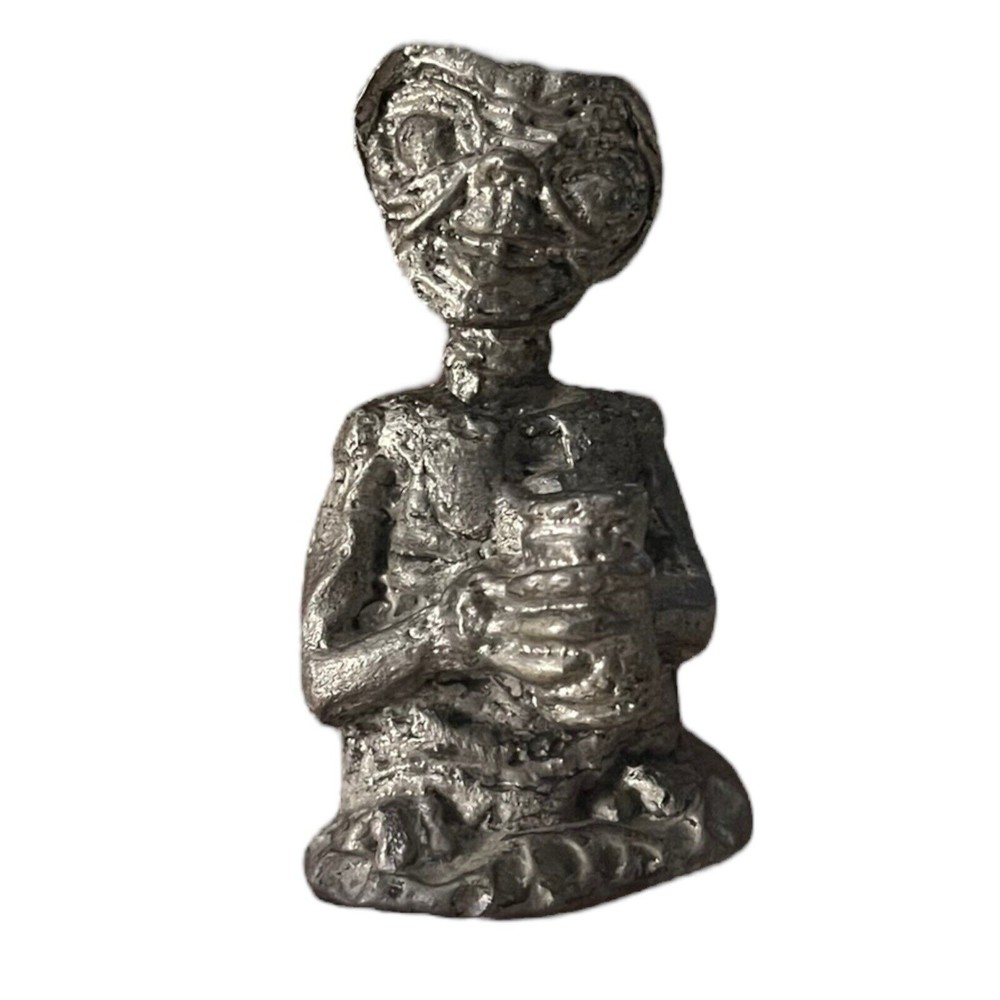 Vtg 1982 E.T. Movie Pewter Figure Extra-Terrestrial Mini Holding Can Apprx: 3”T